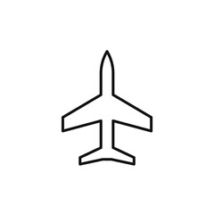 Fototapeta premium Airplane Travel Icon Perfect for Flights and Tourism