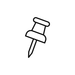 Push Pin Thumbtack Icon Perfect for Organizing and Pinning