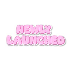 3D Newly launched text poster