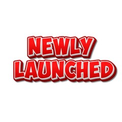 3D Newly launched text poster