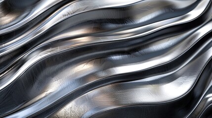 Matte silver metal background with a smooth texture, contemporary appearance