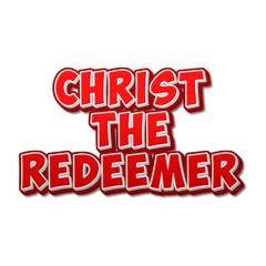 3D Christ the redeemer text poster