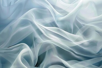 Obraz premium Light abstract background with flowing white waves
