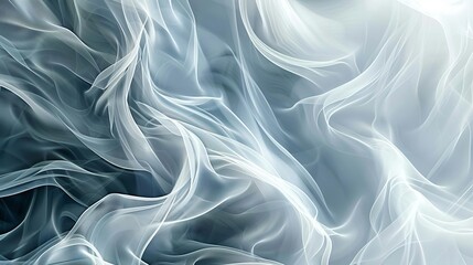 Obraz premium Light abstract background with flowing white waves