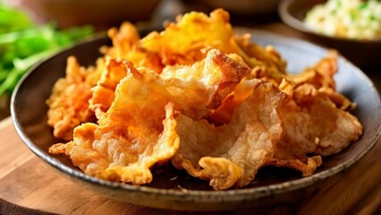 Crispy goldenbrown fried food on a plate