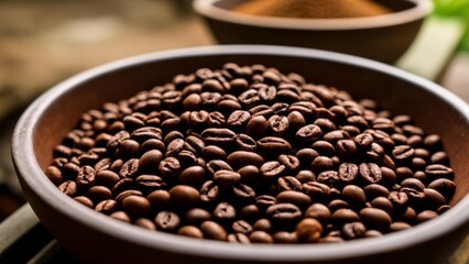 Fototapeta premium Aromatic coffee beans ready to brew