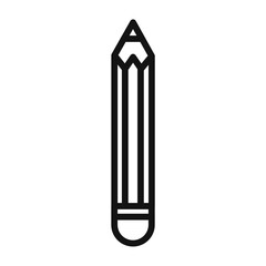 Writing Tool Pencil Icon Ideal for Sketching and Note-Taking