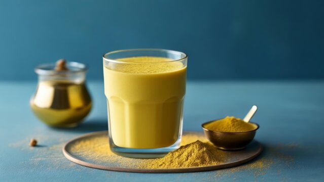  Golden elixir  A refreshing beverage with a hint of spice