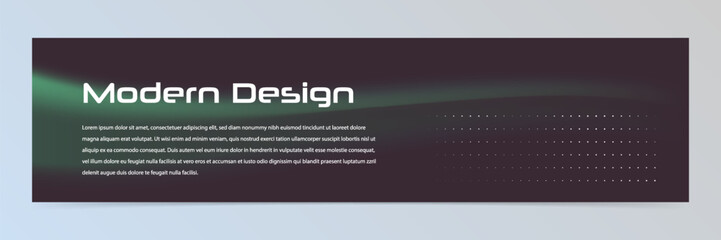 Modern abstract technology banner template