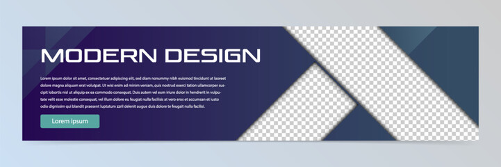 Modern abstract technology banner template