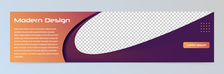 Modern abstract technology banner template