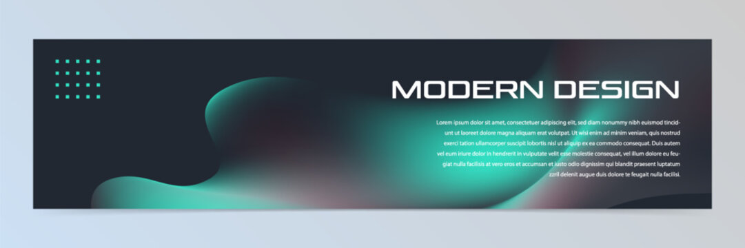 Modern abstract technology banner template