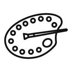 Art Palette Icon Perfect for Creative and Design Projects