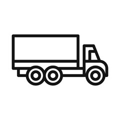 Logistics Truck Icon Ideal for Delivery and Transport