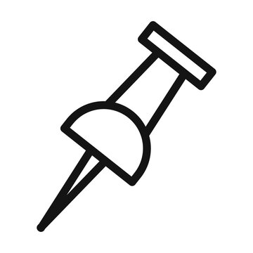 recommend clip art: Push Pin Icon Perfect for Organizing and Notice Boards