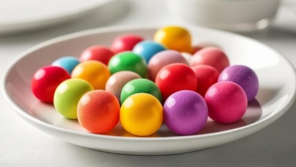  Colorful Easter eggs in a bowl