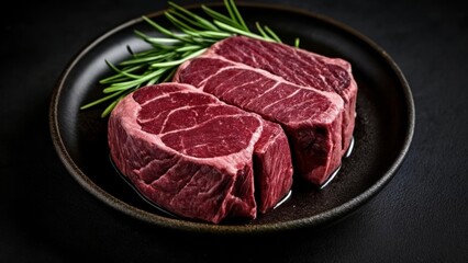 Fototapeta premium Deliciously cooked steak ready to be savored