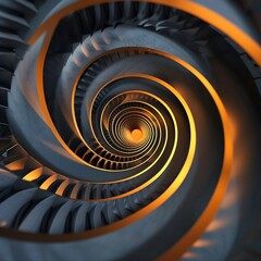 Spiral Tunnel of Light