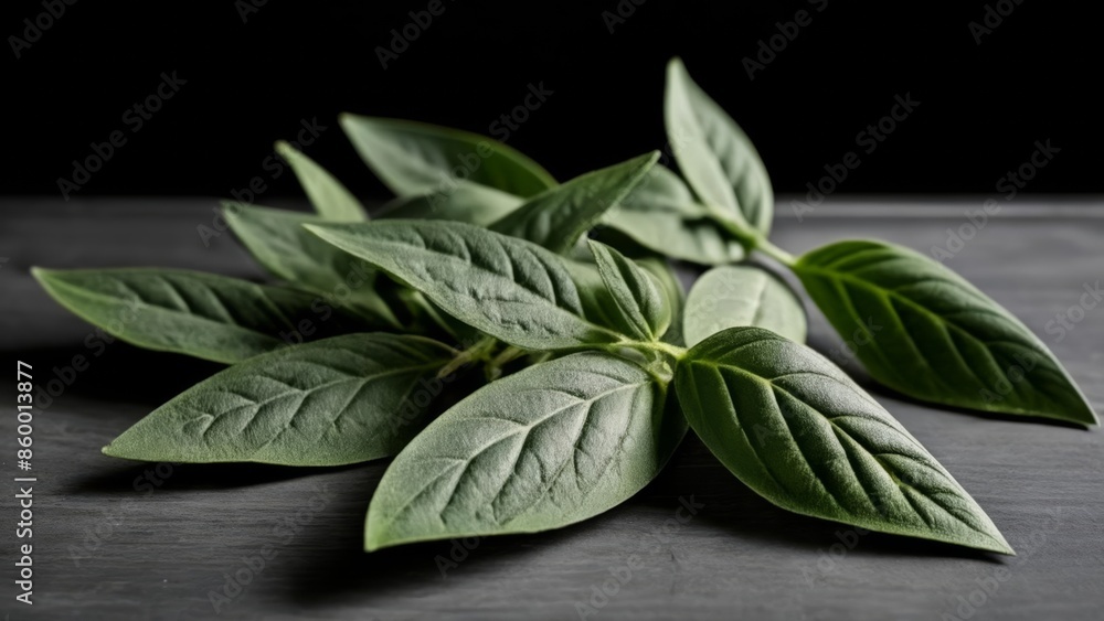 Canvas Prints  Fresh basil leaves ready to add flavor to your dish