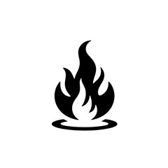 fire flame vector illustration isolated on white background