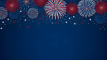 Fourth of July concept wallpaper, Independence day concept background for commercial advertisement of business, AI generated