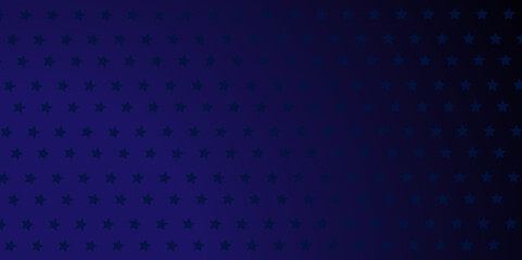 White transparent stars on blue background, blue star vector background. American banner.