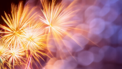 花火 カラフル 長時間露光 祝祭 夜景 輝き 煌めき 光線 黒背景 鮮やか お祝い 光の軌跡 輝く 輝き 照明 クリエイティブ デザイン アート 視覚効果 祝賀