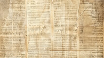 Fototapeta premium Vintage Newspaper Nostalgia. Old Newspaper Texture Theme