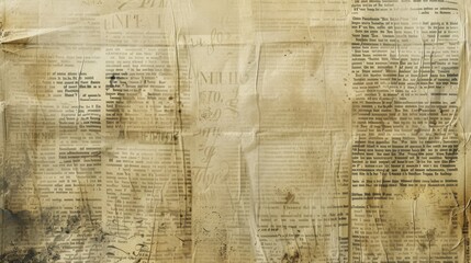 Nostalgic Memories. Vintage newspaper texture