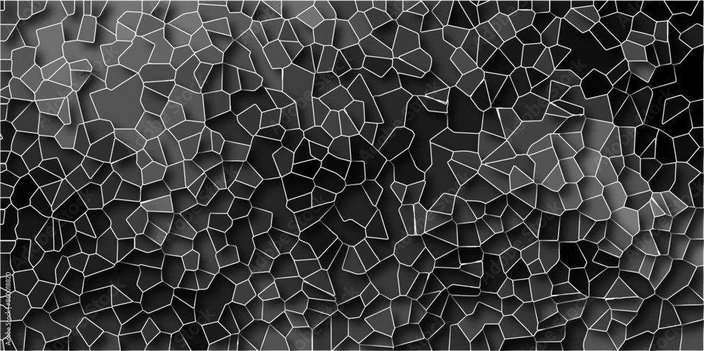 Poster abstract black geometric with triangles and marble texture. seamless pattern mosaic marble pattern t