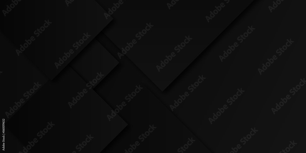 Poster modern simple black abstract background with triangle and geometric shape. abstract dark black geome