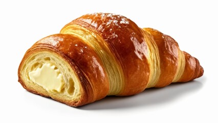  Deliciously flaky croissant with creamy filling