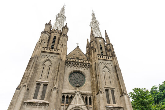 Beautiful Catholic Cathedral Church of Jakarta, Indonesia.