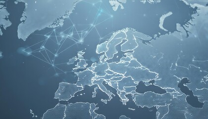 Global business concept with world map and circuit board. 3d rendering