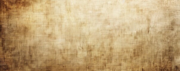 Fototapeta premium Beige canvas texture in landscape grunge horizontal background
