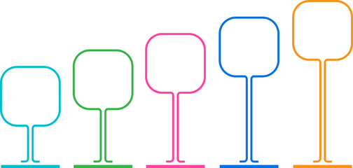 Milestone Company, Infographic simple design, Stroke line, Line art