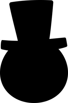 recommend clip art: Snowman head silhouette vector