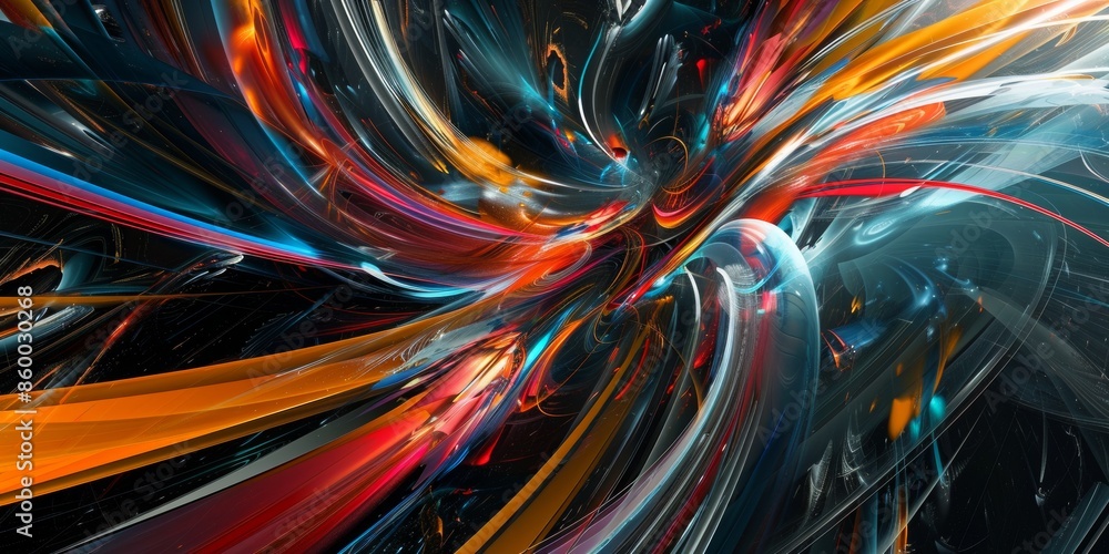 Poster an abstract background combining create a sense of motion and futuristic abstraction.