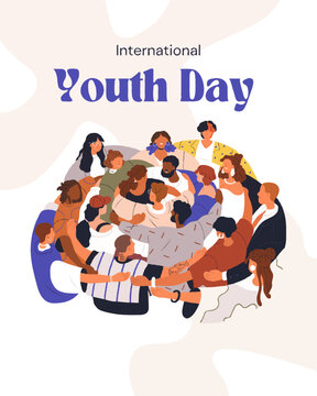 Light Brown Illustrative International Youth Day 