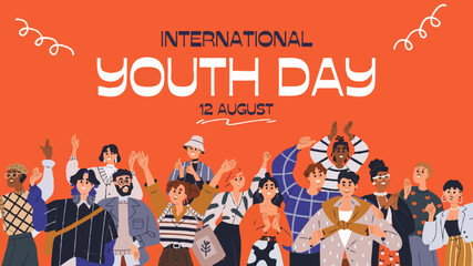 Orange Illustrative International Youth Day