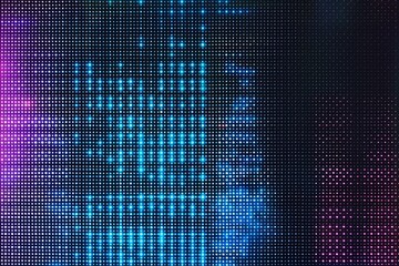 Illuminated LED Screen. Technology and Innovation Concept