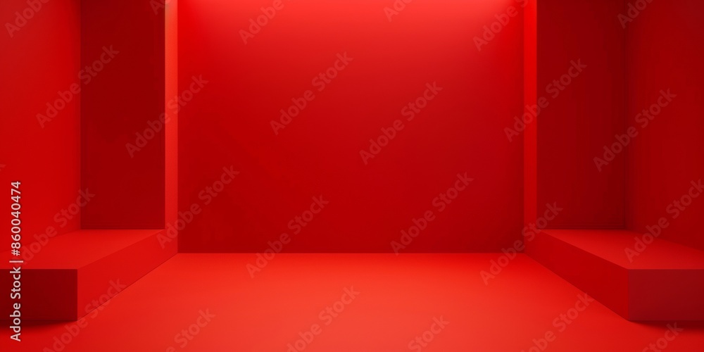 Poster blank solid red color with a slight gradient