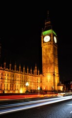 Obraz premium Big ben por la noche
