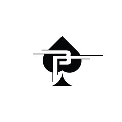 Initial B Spade Ace Simple Modern Icon Design Template Logo