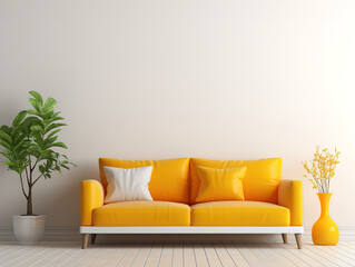 Eyecatching furniture and copy space for text advertisement furniture store interior