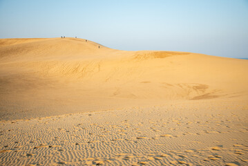鳥取砂丘の美しい風景Beautiful scenery of Tottori Sand Dunes in Japan
