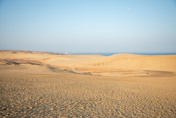 鳥取砂丘の美しい風景Beautiful scenery of Tottori Sand Dunes in Japan