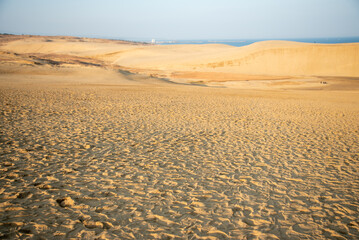 鳥取砂丘の美しい風景Beautiful scenery of Tottori Sand Dunes in Japan