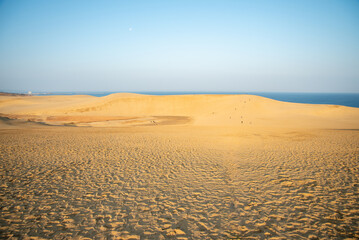 鳥取砂丘の美しい風景Beautiful scenery of Tottori Sand Dunes in Japan