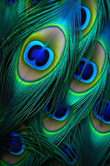 Obraz premium Peacock feathers background